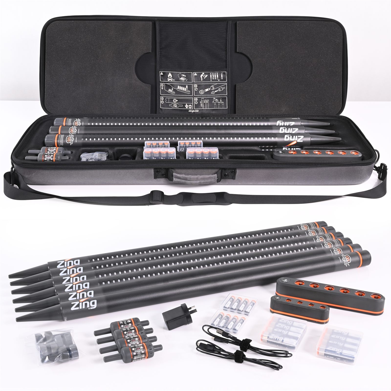 Club Zing rental kit in case
